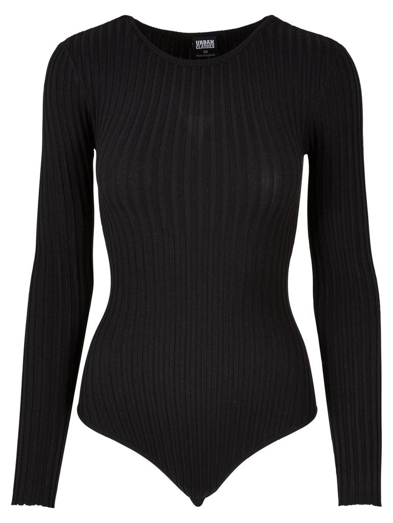 Urban Classics - Bodysuit für Damen Langärmlig TN1285 (S) (Schwarz)