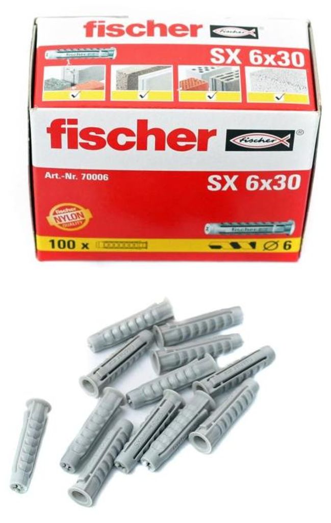 Fischer 568006 vis d'ancrage / cheville murale 100 pc(s) Image du produit 