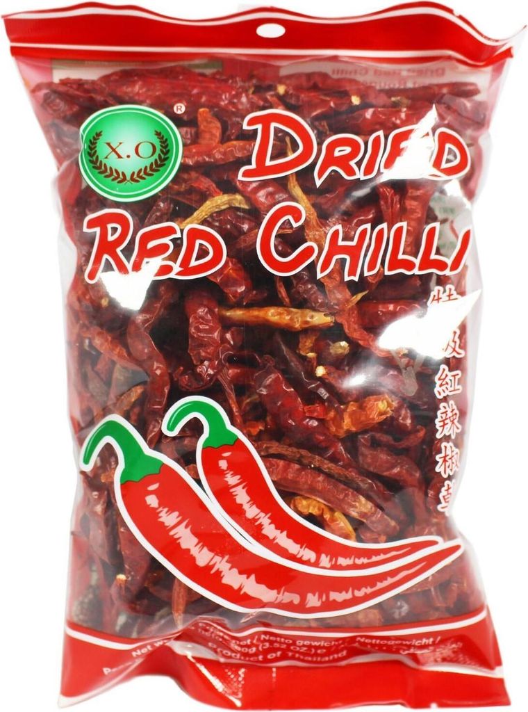 X.O. Getrocknete Thai Chilis rot 100g Produktbild 