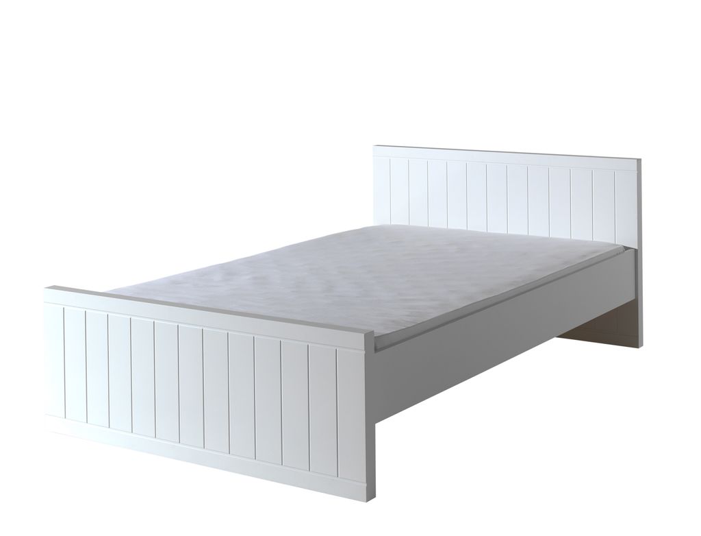 Doppelbett Robin 120x200cm - weiß Produktbild 
