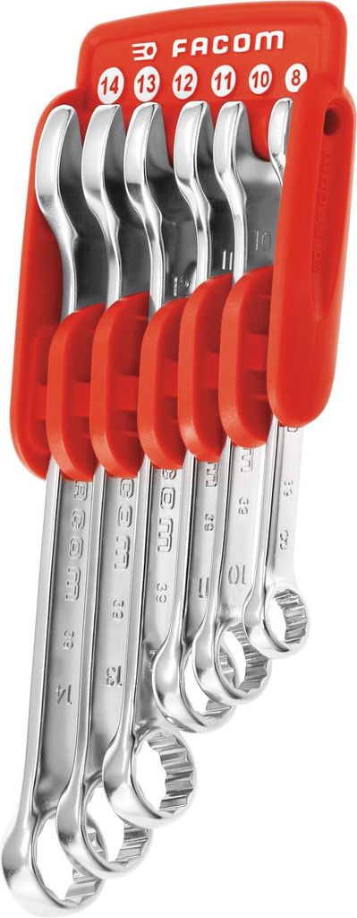 Facom Ring-Maulschluessel Set 10-tlg metr.