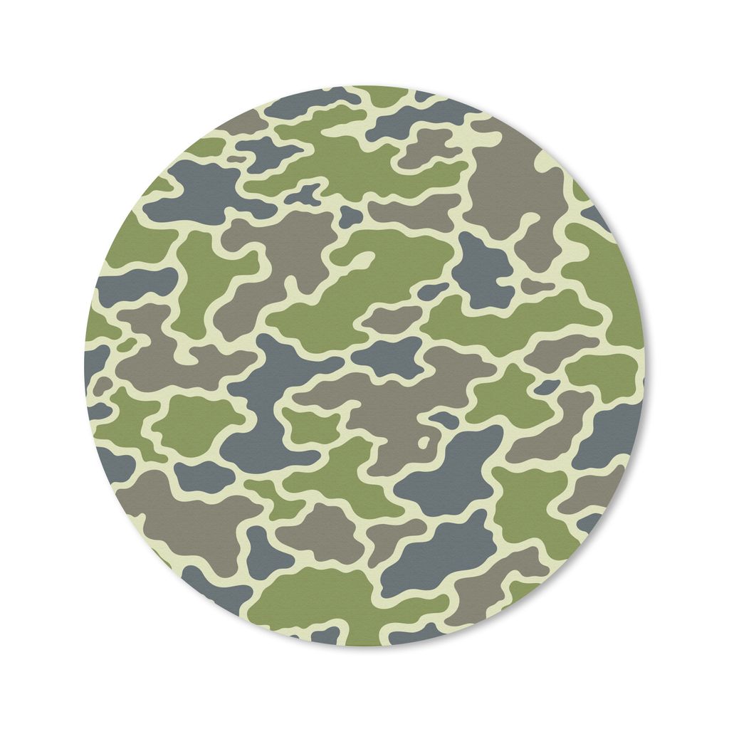 MuchoWow Mauspad Mousepad Grünes Camouflage-Muster 20x20 cm - Mousepads - Maus Mat - Pad - Mausunterlage - Schreibtischmatte