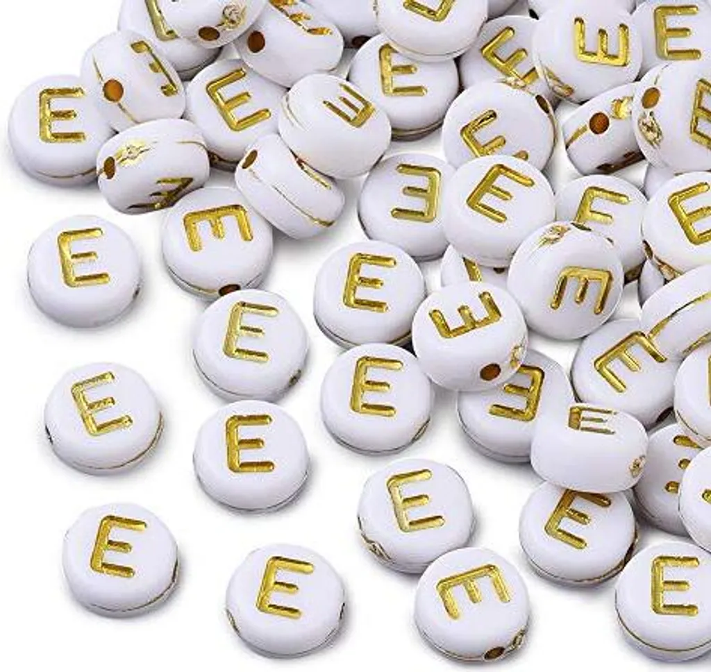 Cheriswlery 3840 Perline Acriliche Cubo 6mm Trasparenti - Lettere A-Z Per Bracciali Fai Da Te E Creazione Gioielli