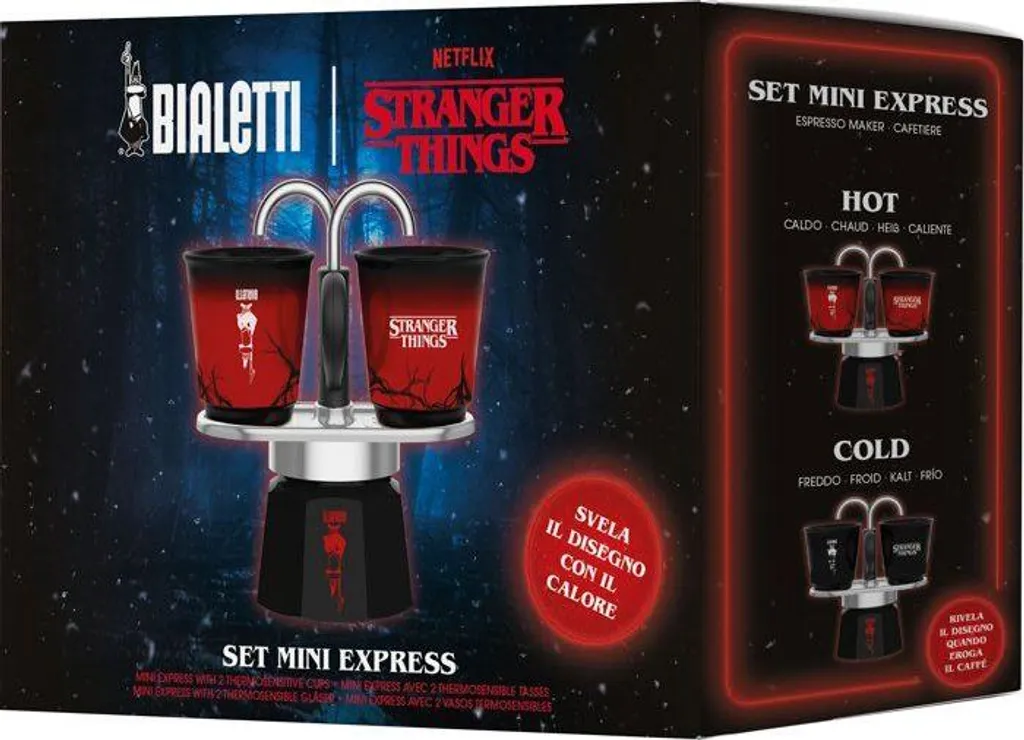 Set Caffè Bialetti Mini Express Stranger Things 2 Tazze 130ml - 3