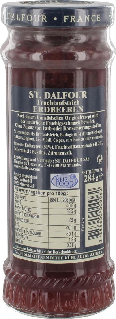 St. Dalfour Fruchtaufstrich Erdbeere Brotaufstrich Produktbild 2