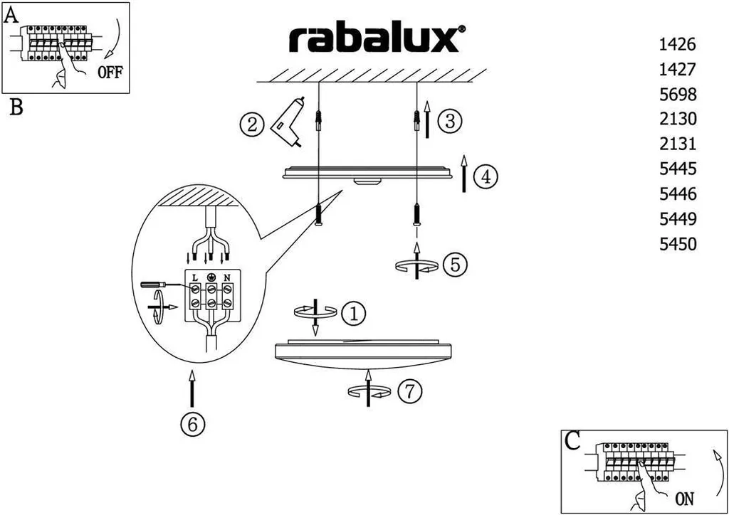 Plafonnier LED connecté effet étoilé blanc 36W dimmable avec timer - 7