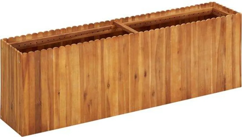 Jardinière en bois massif pour potager et brise-vue naturel de balcon
