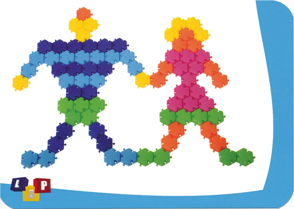 Blocs de construction hexagonaux clipsables, kit de 96 pièces robustes