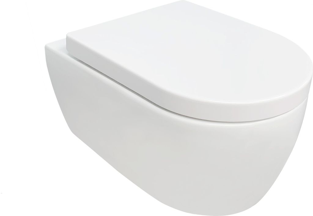 NEG Hänge-WC Uno11RL/RK, randlose spritzfreie Spülung, Produktbild 