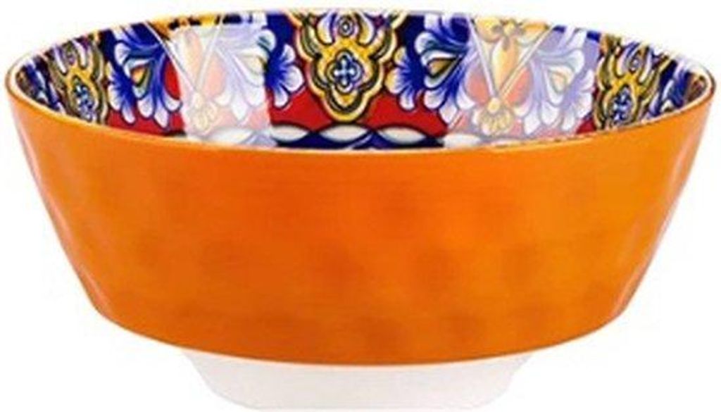 Servies - Teller - Rund - Bohemehaft - 6-teilig - Farbenreich - Blumenmuster