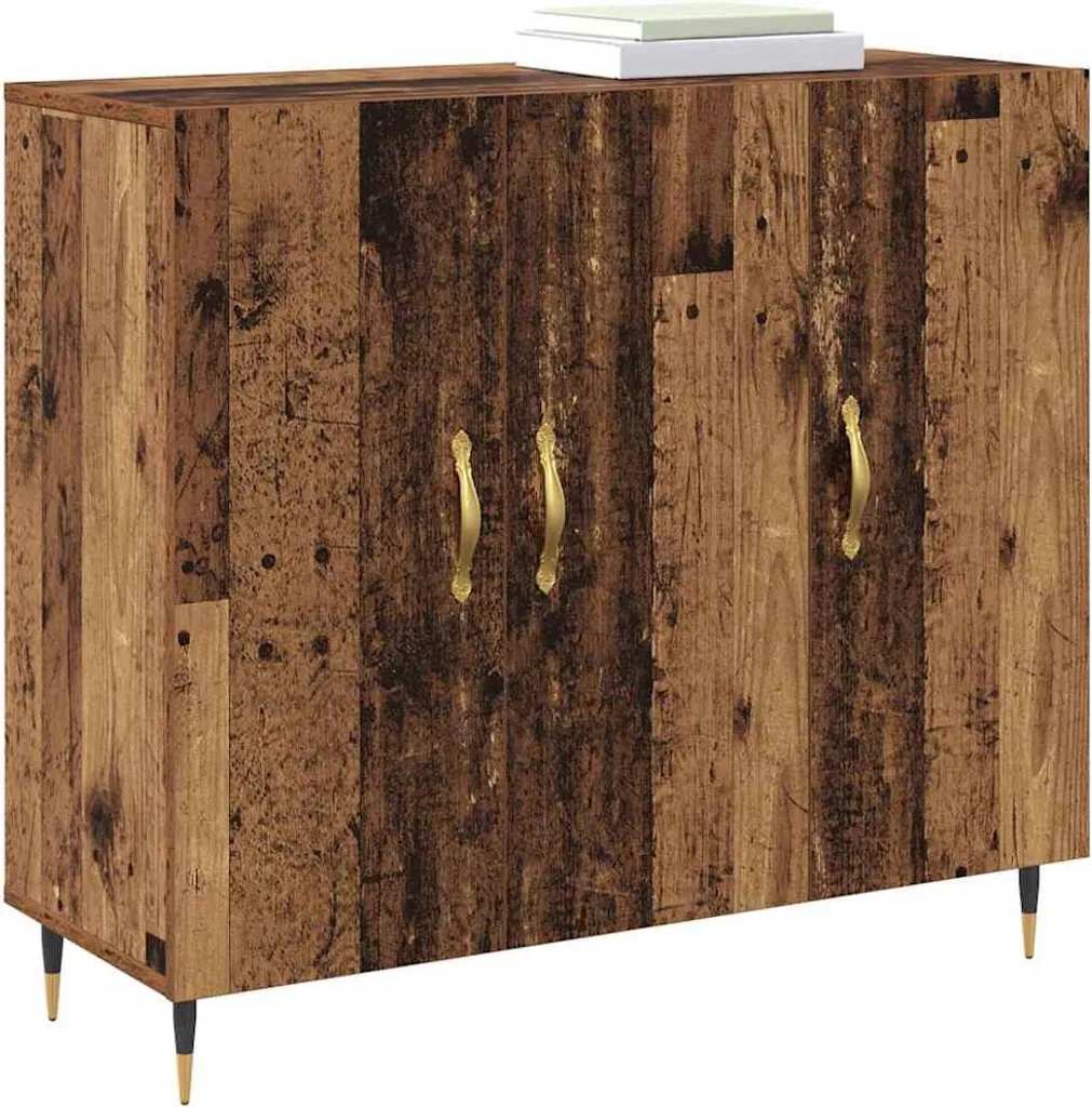 vidaXL Credenza marrone 90 x 34 x 80 cm Materiale a base di legno - 2