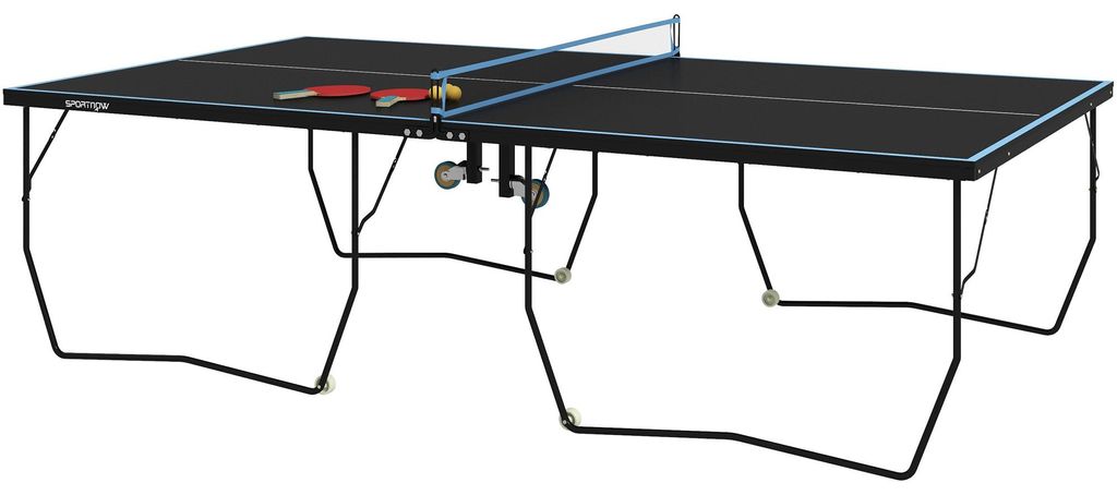 SPORTNOW Tafeltennistafel, inklapbaar, met net en wielen Productafbeelding 
