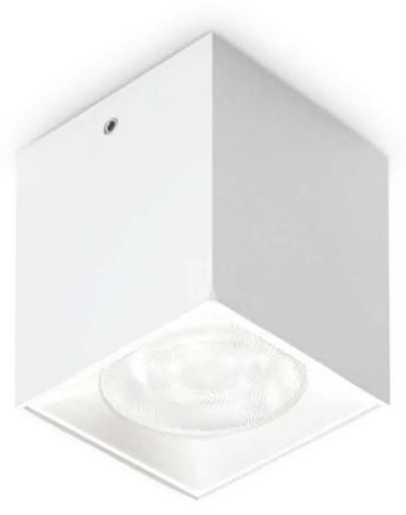 Plafonnier LED 3000K Blanc Chaud en Aluminium Blanc Mat Discret IP20
