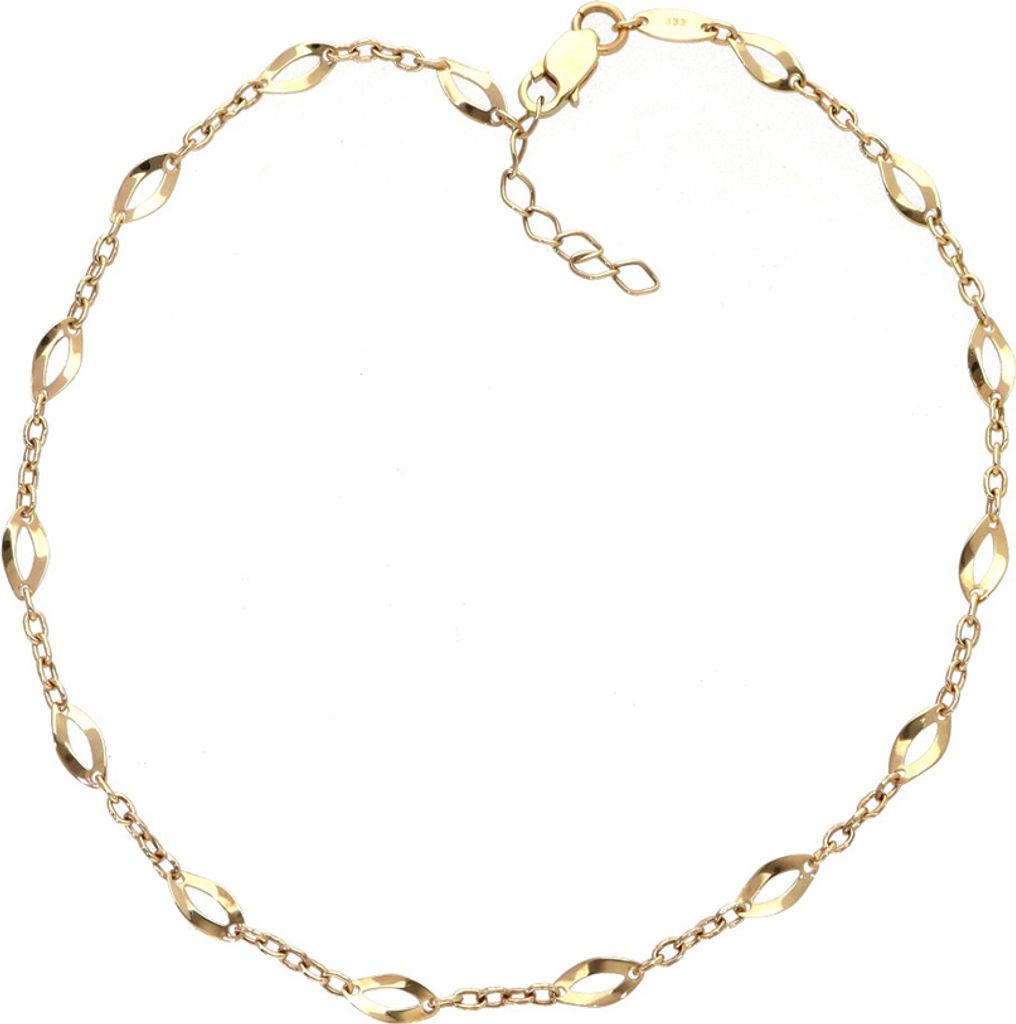 Fußkettchen echt Gold 333 (8kt) 25,5 cm verstellbar