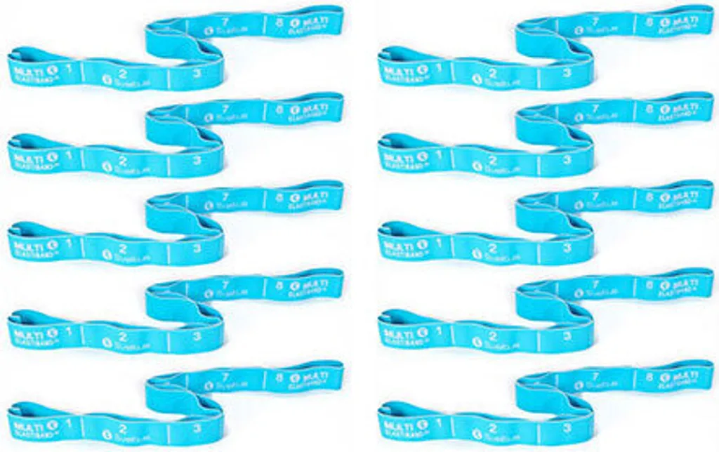 Sveltus Elastiband Multi turquoise 10kg - Bande élastique 8 poignées lot 10
