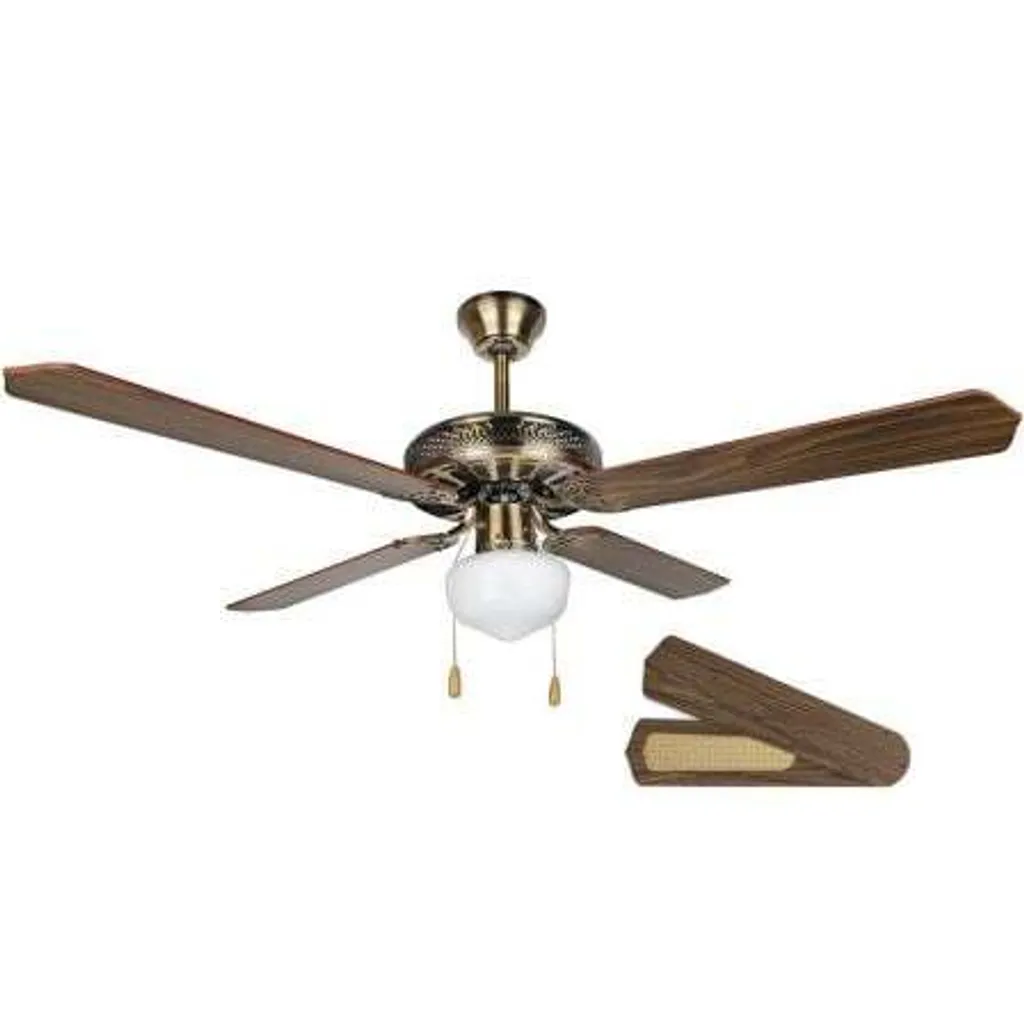 Ventilateur de plafond silencieux et performant coloris doré éclatant