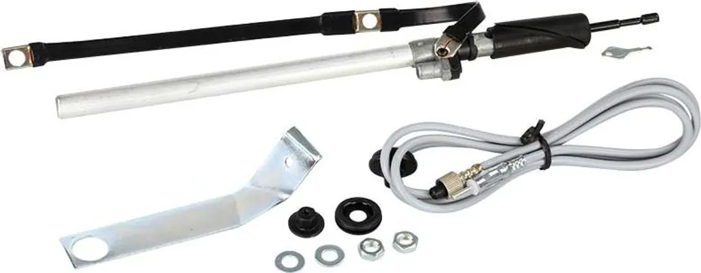 Antenne télescopique inclinée 71° pour VW Golf III - Acier inoxydable