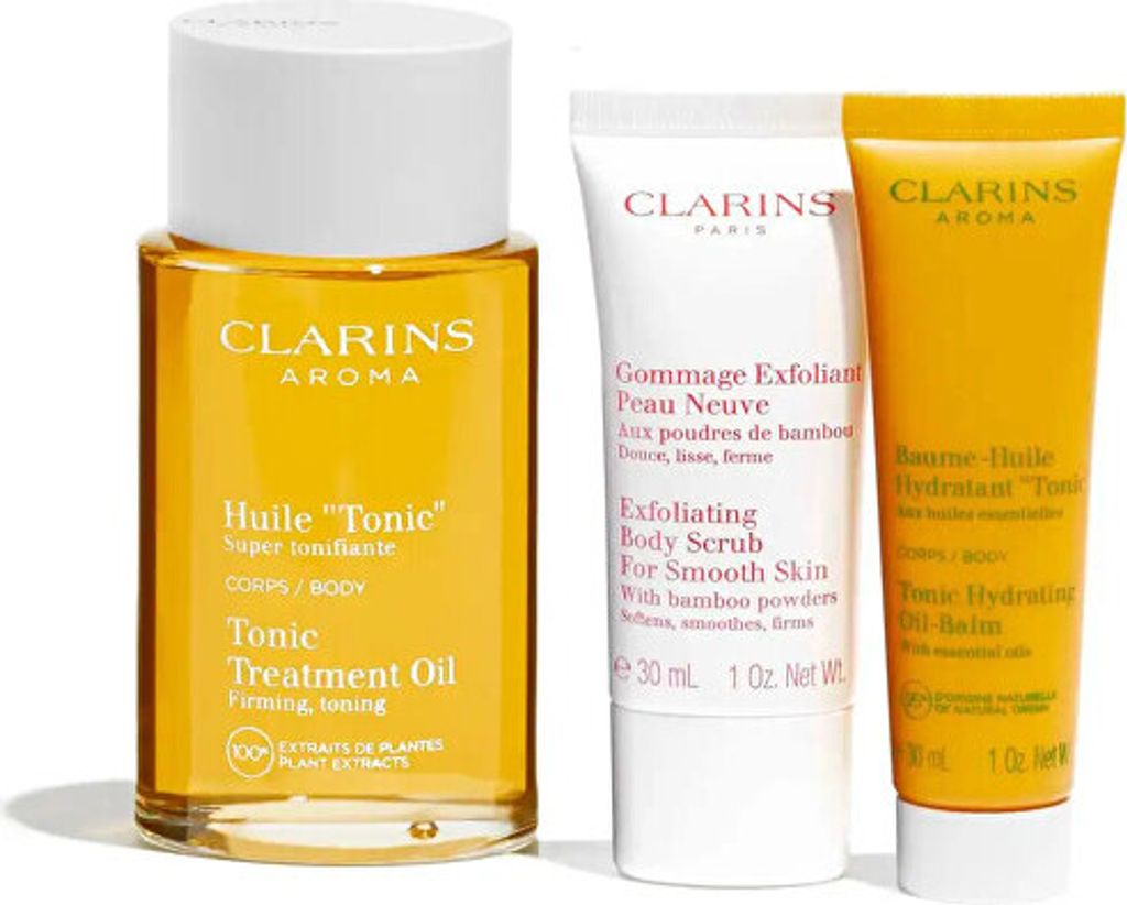 Clarins Rituale Huile Tonic Body Care Gift Set