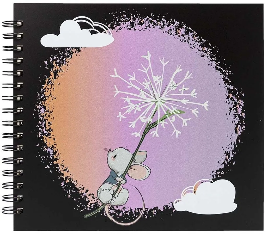 Panodia Album a spirale Souris 23,2x27,5 cm 60 pagine bianche