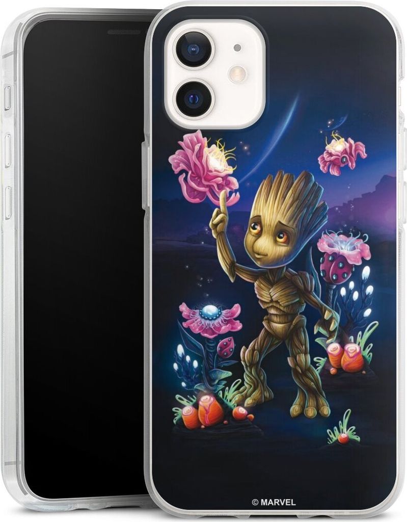 DeinDesign Handyhülle für Apple iPhone 12 Pro Silikon Hülle Case Smartphone Schutzhülle Marvel Guardians Of The Galaxy Baby Groot