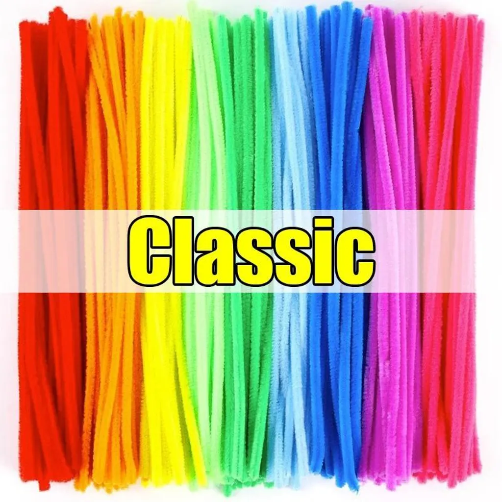 Cure-pipes pour travaux manuels et bricolage enfant, lot de 500 pcs
