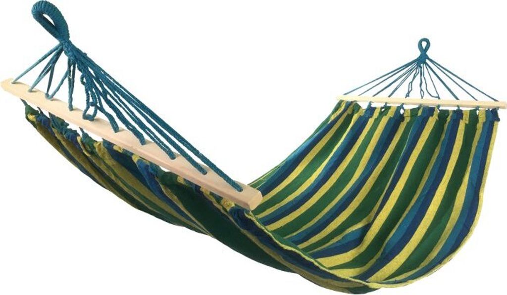 Hängematte SEDCO - PolyBaumwolle 200x90 cm blau/weiß