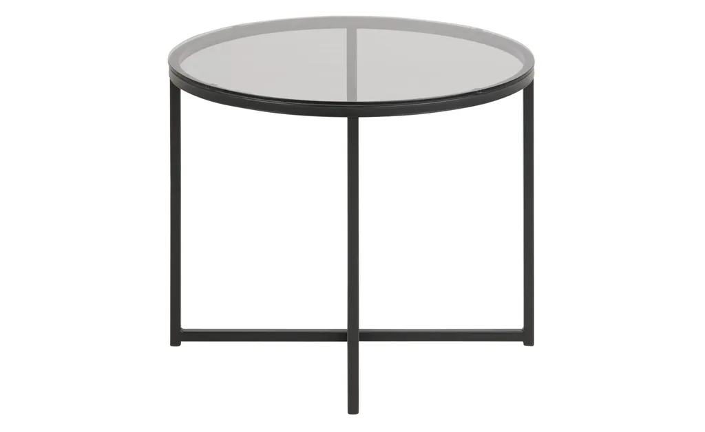 Table basse ronde Cape : gagnez de la place avec style en verre et fer
