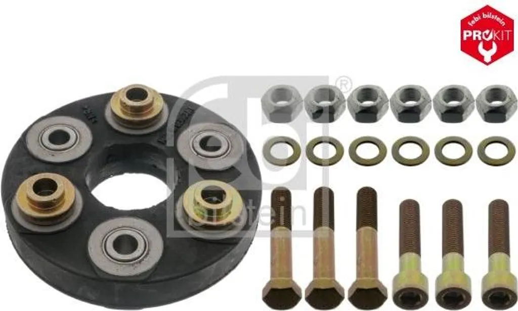 Joint de cardan haute résistance FEBI 01527 OE A1244100015 caoutchouc renforcé