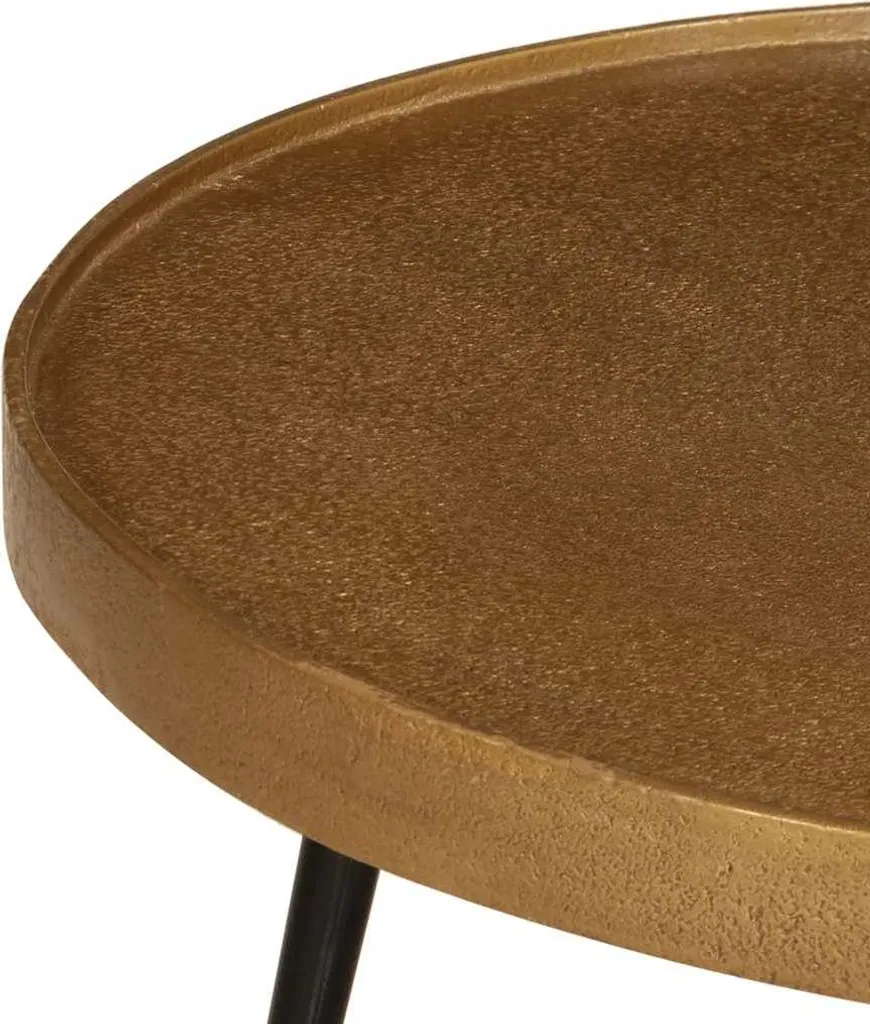 vidaXL Coppia Tavolini Oro Legno Multistrato | Arredamento Moderno - 5