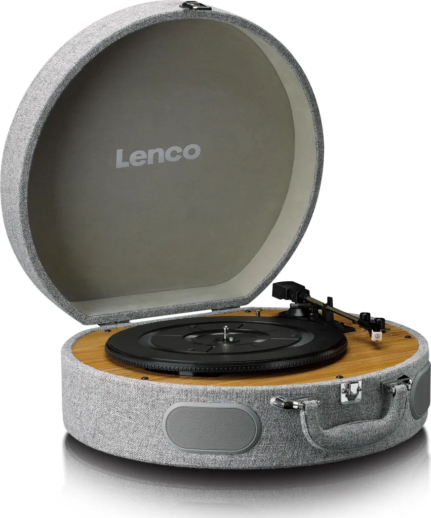 Lenco LS-66GY Platine Vinyle Rétro Bluetooth avec Cellule Audio-Technica
