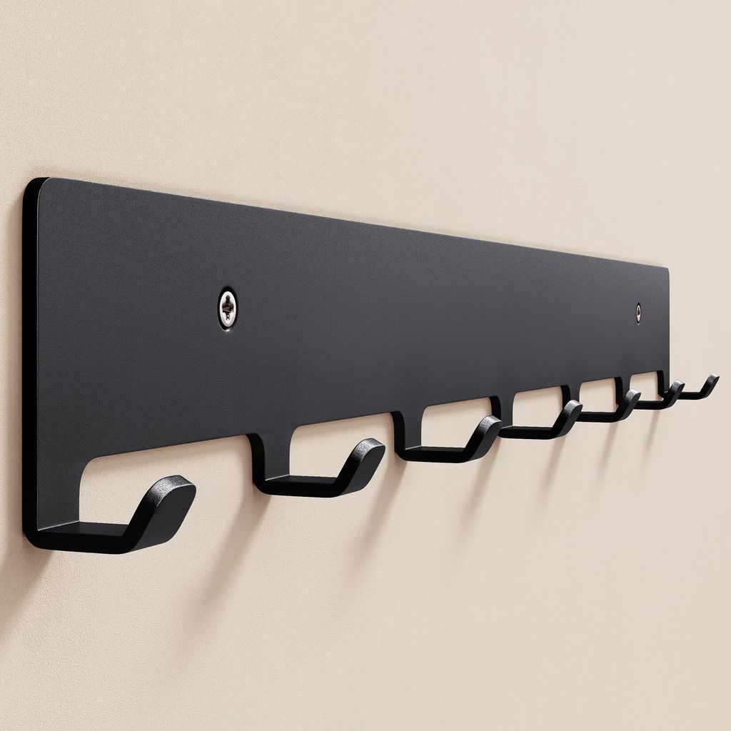 doporro Garderobenleiste mit 7 Haken, Wandgarderobe mit Produktbild 