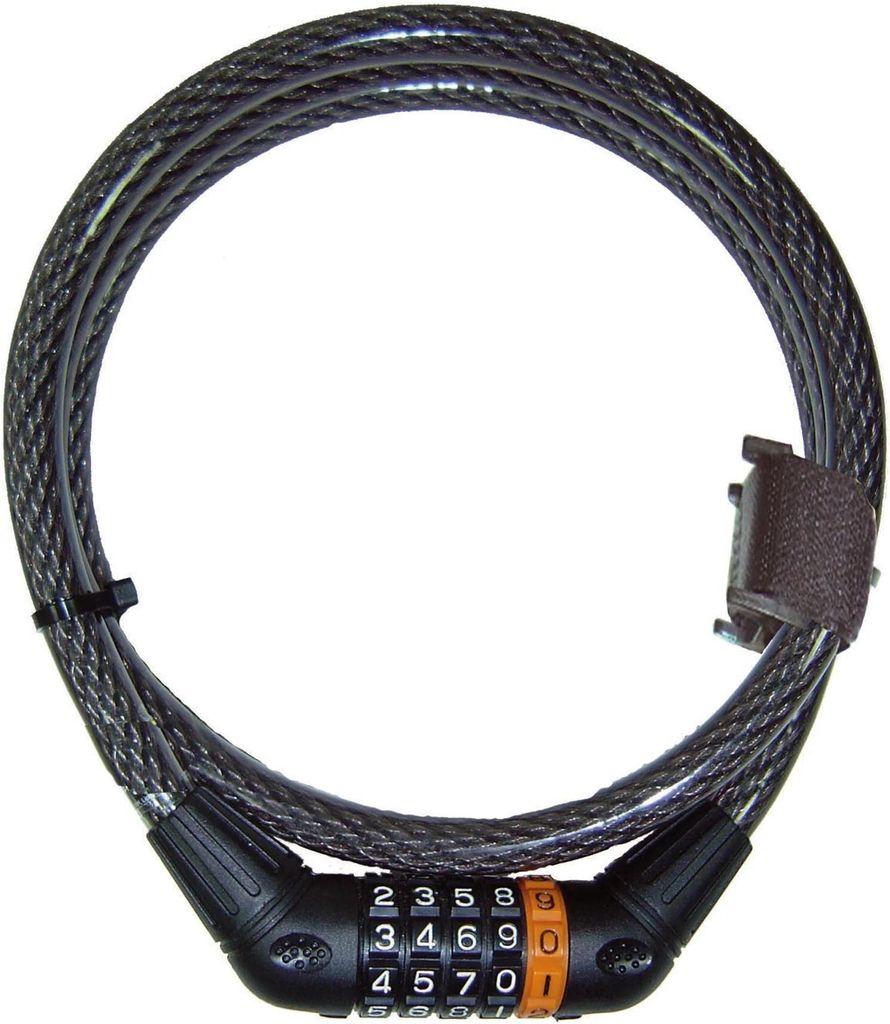 Point Kombinations-Kabelschloss Z69, Security Plus, Stahl, L=1.500mm, Ø=12mm, schwarz
