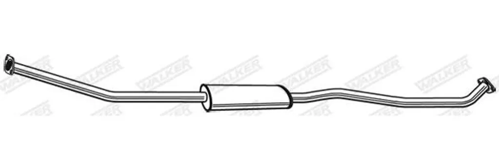 Silencieux central de remplacement Walker 24186 pour votre Nissan Note