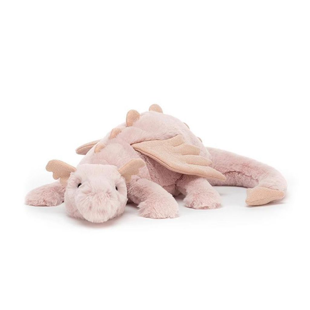 Peluche dragon, 70 cm – Coussin dragon en peluche – Rose Image du produit 