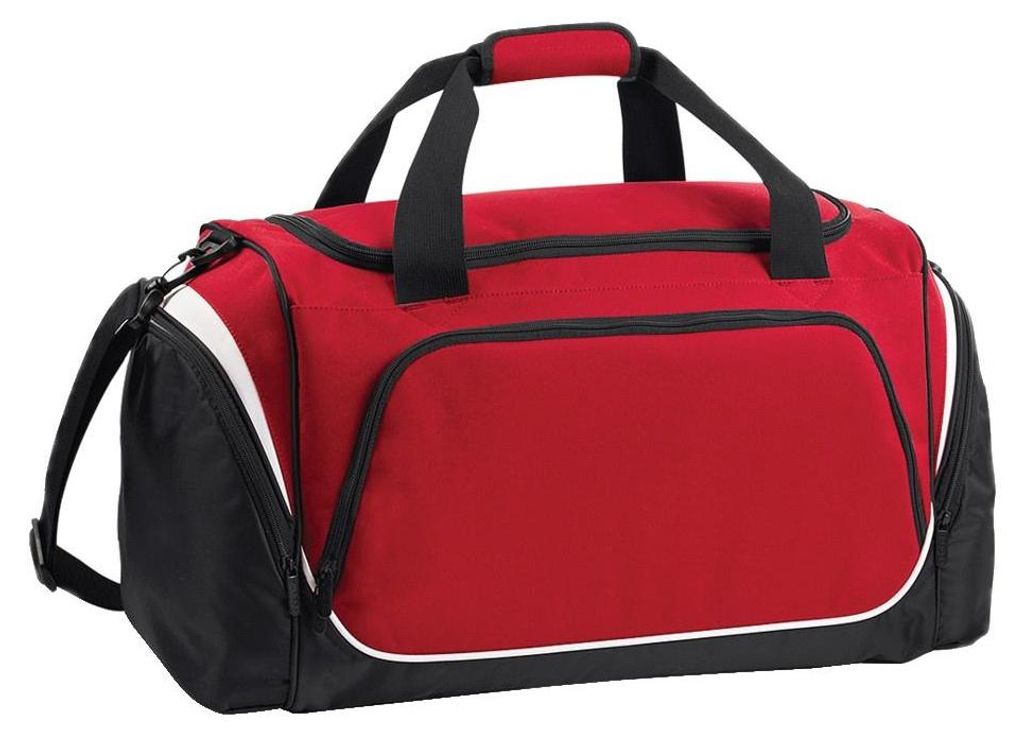 Quadra Pro Team Reisetasche / Sporttasche, 55 Liter FK519 (Einheitsgröße) (Rot/Schwarz/Weiß)