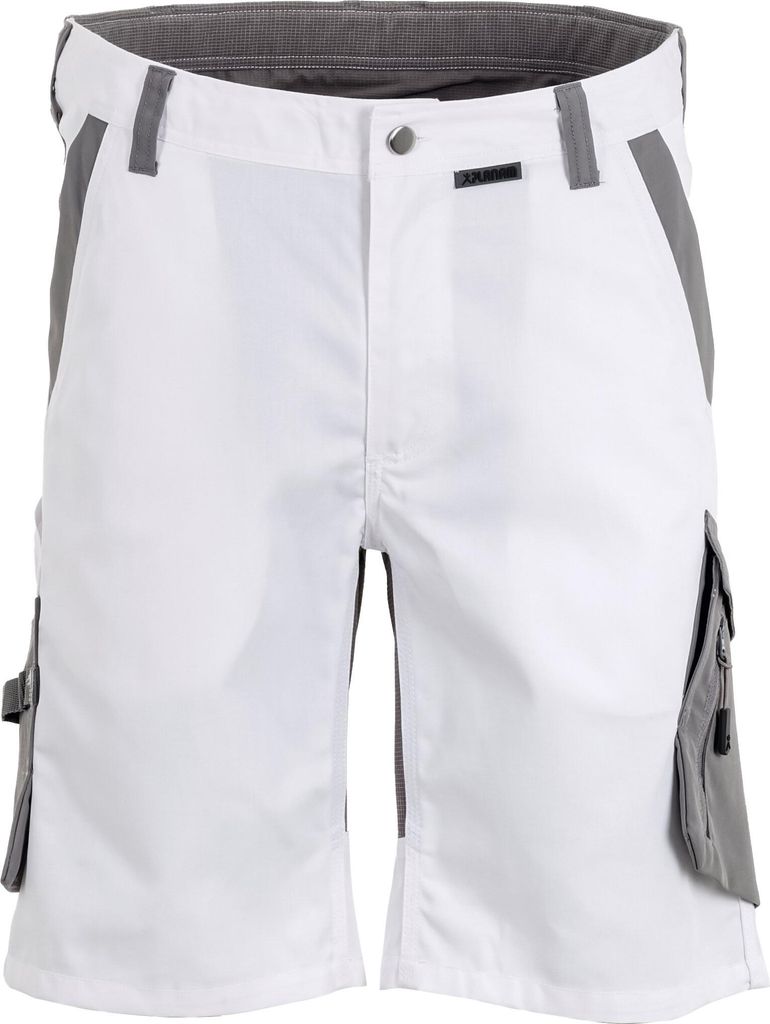 Planam Norit Herren Shorts weiss zink Modell 6458 Größe S