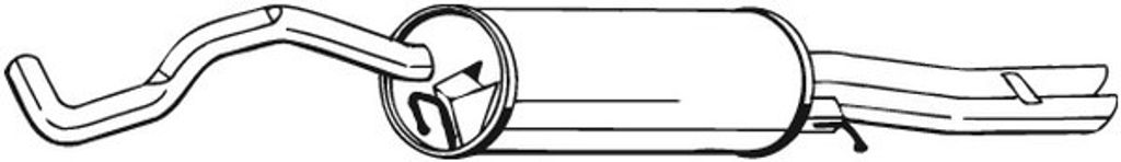 BOSAL 282-367 Endschalldämpfer für AUDI A4 Limousine (8D2, B5) Auspuff