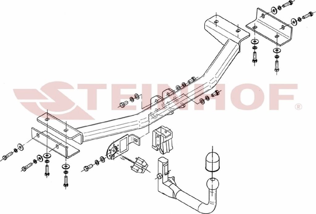 Z546897 Anhängerkupplung passend für KIA Sportage III 08/2010-2015 abnehmbar