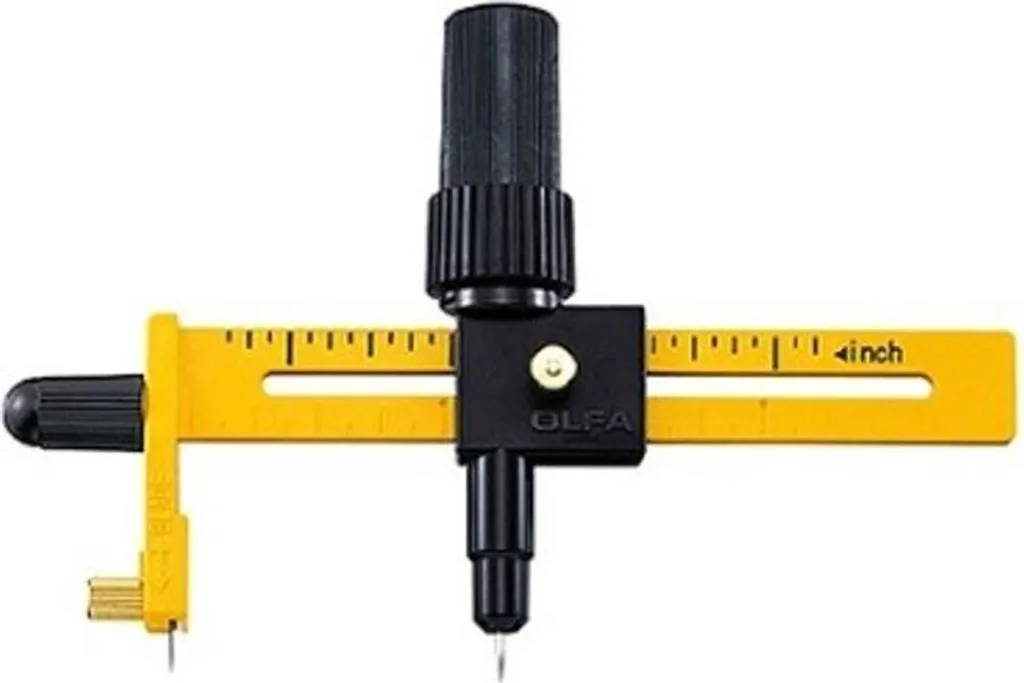 Olfa CMP-1/DX Cutter Compas Circulaire Professionnel avec 10 Lames - 3