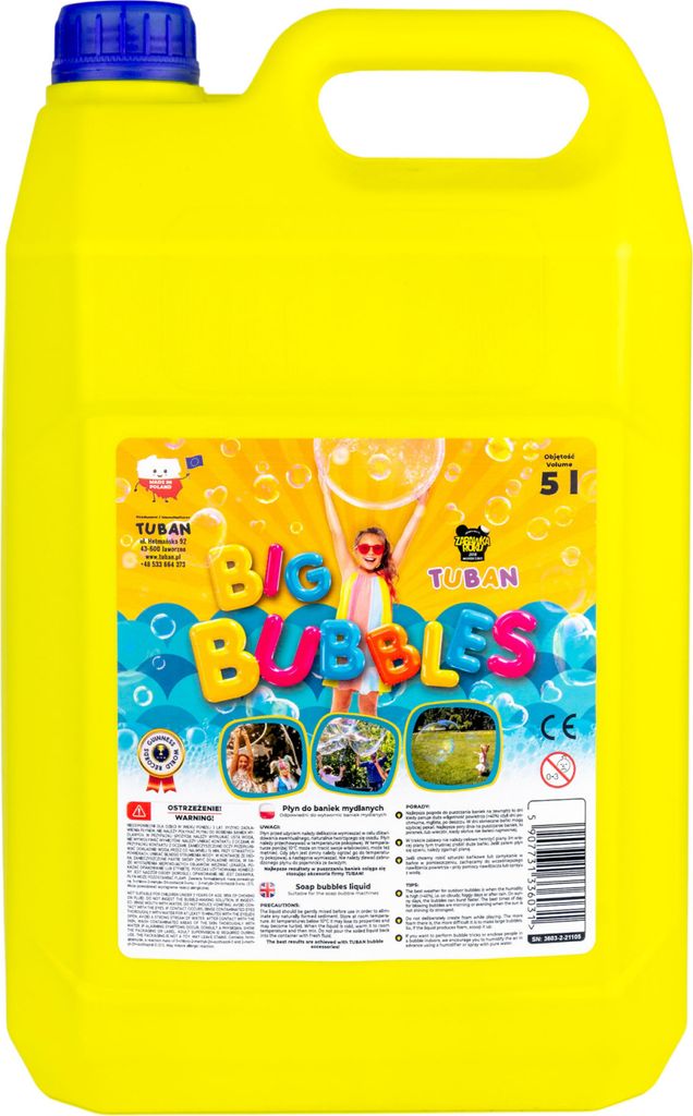 TUBAN Liquido per bolle di sapone grandi 5l TU3603 Immagine del prodotto 