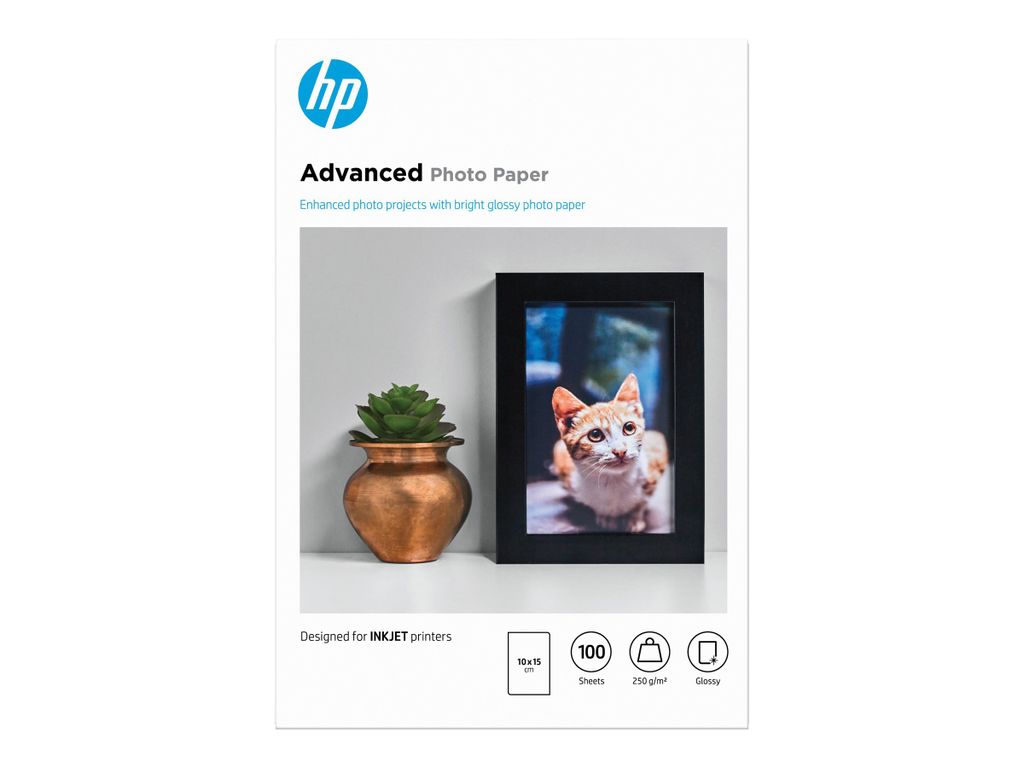 HP Original Q8692A Tintenpatrone 250g/m2 100x150mm 100 Produktbild 