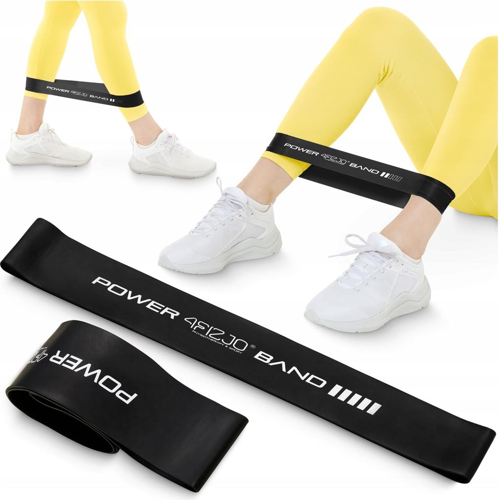 4FIZJO Bande de fitness en latex, 30x5x0,12 cm, résistance Image du produit 