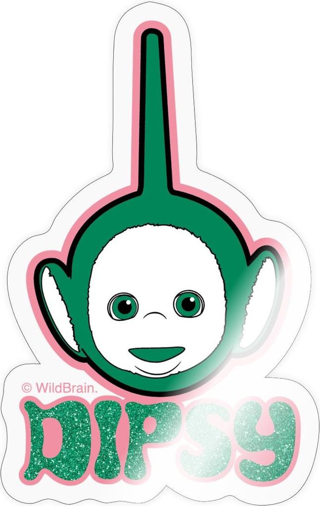 Spreadshirt Teletubbies Dipsy Mit Glitzer-Design Sticker Produktbild 