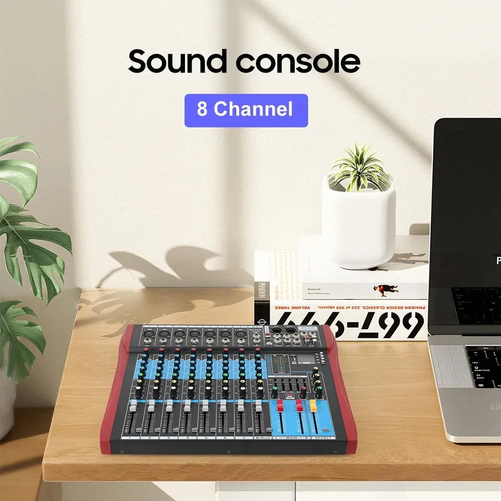 Table de mixage ES-802 - Console 8 canaux avec Bluetooth et USB Audio - 3
