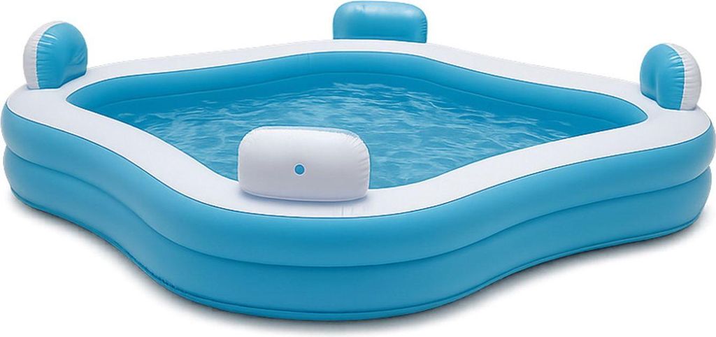 3x Family Lounge Pool mit Kopfstützen und Getränkehaltern Relaxpool Swimmingpool Planschbecken