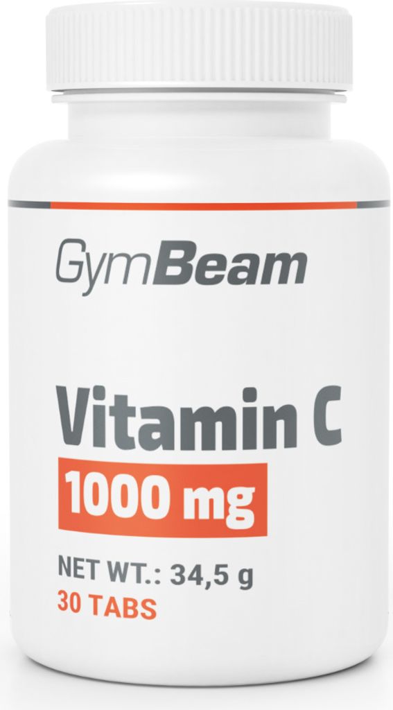 GymBeam Vitamin C 1000mg Kapseln - 1000 mg Ascorbinsäure pro Tablette, unterstützt Nerven- und Immunsystem, reduziert Müdigkeit, fördert Stoffw...