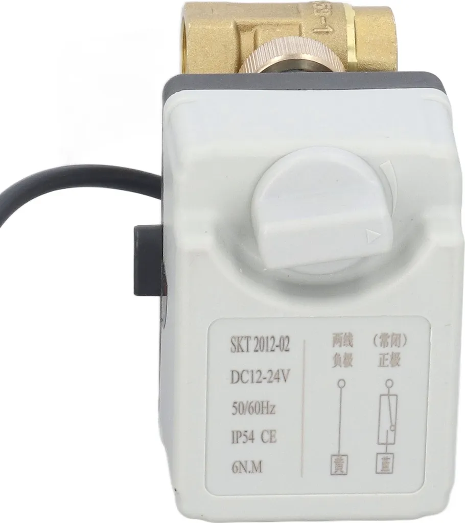 Robinet motorisé anti-fuite DN15 vanne électrique laiton coupure à distance