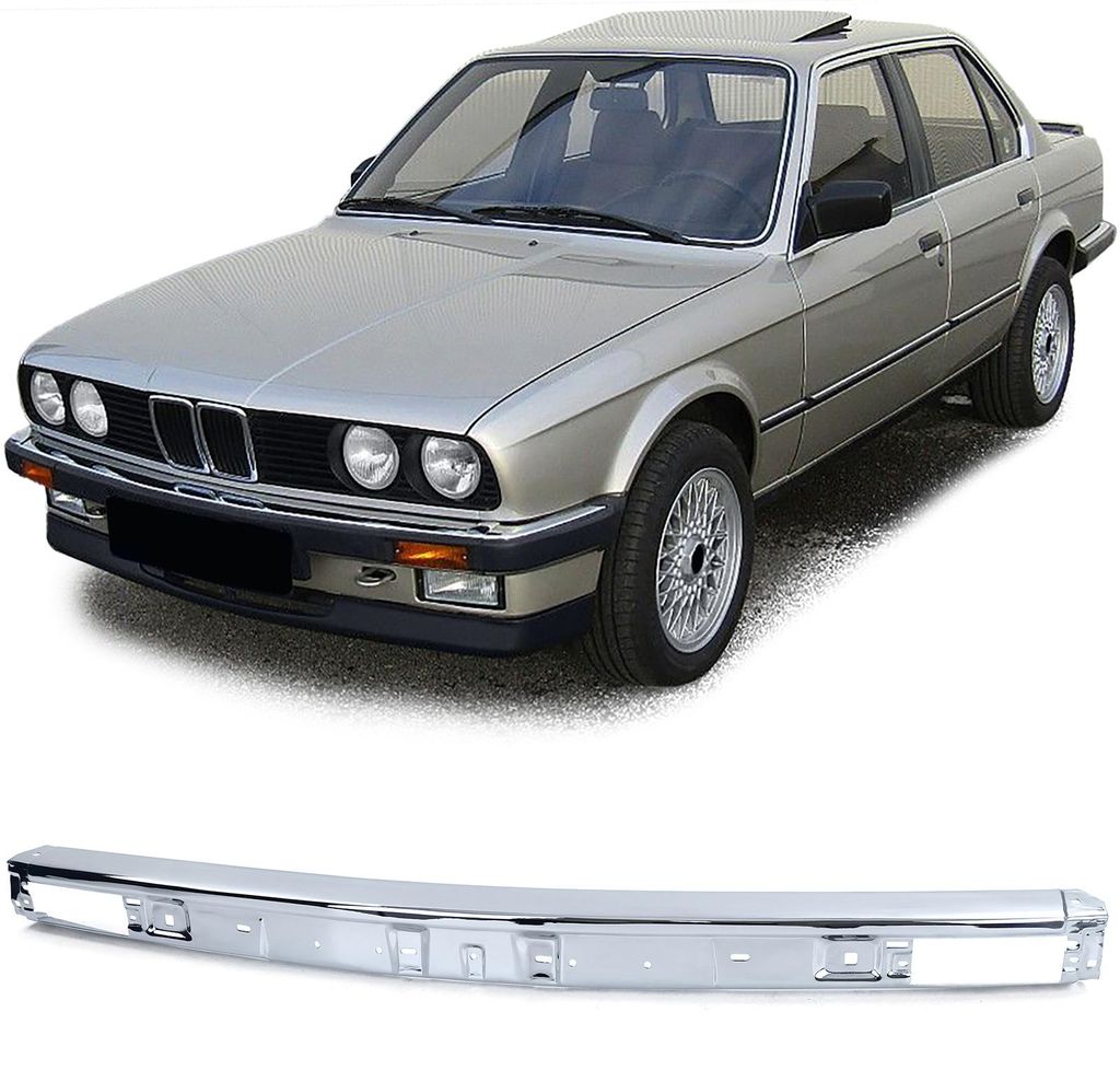 Für BMW 3er E30 ab 1982-1987 Front Stoßstange Chrom Mittelteil in der Farbe Chrom von Carparts-Online GmbH