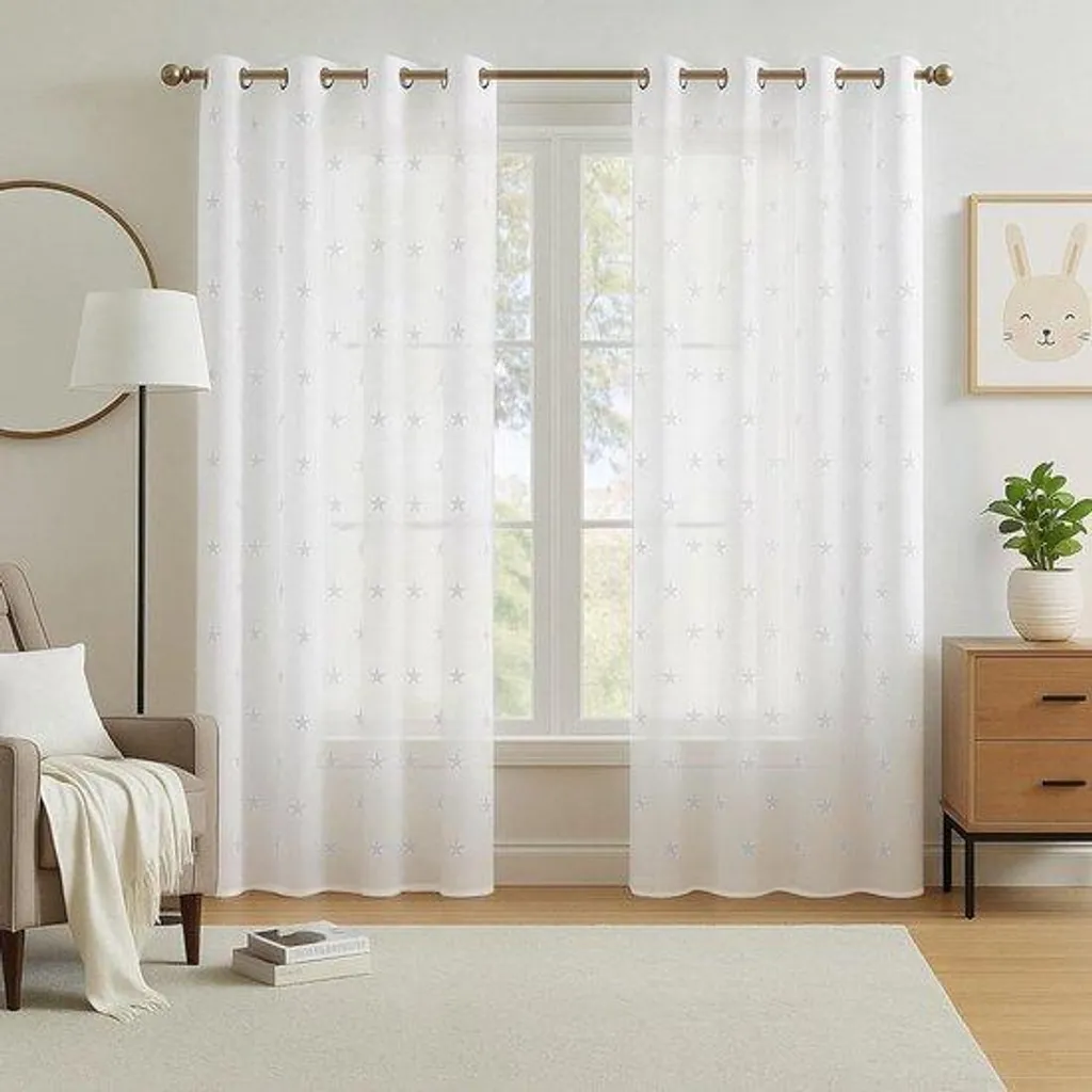 Rideaux blancs satin 140x180 cm : stoppez le vis-à-vis en douceur