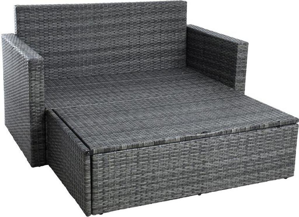 Gartenmöbel Polyrattan Sitzgruppe Lounge Gartensofa Produktbild 4